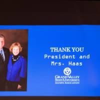 screen playing at event